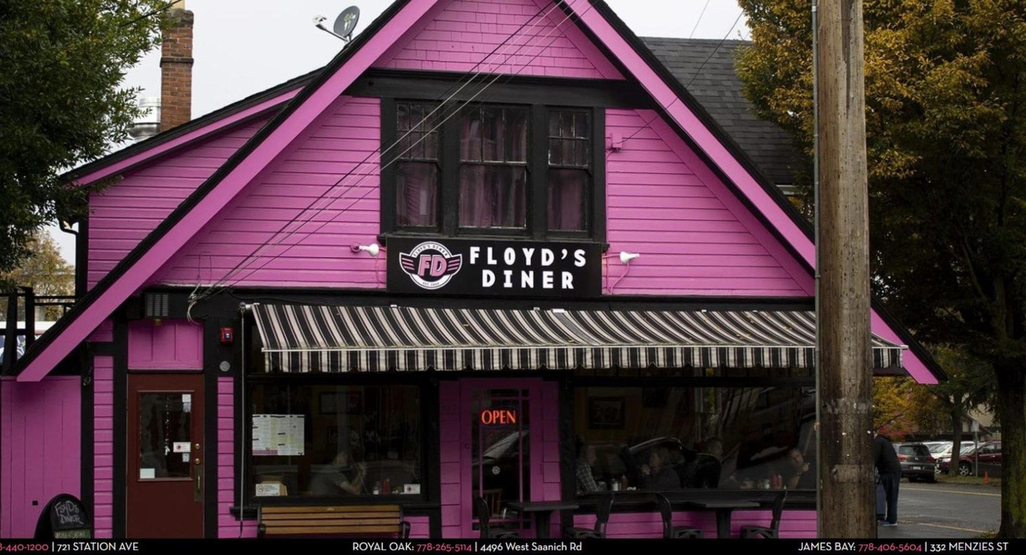 Floyd's Diner restaurant in Victoria