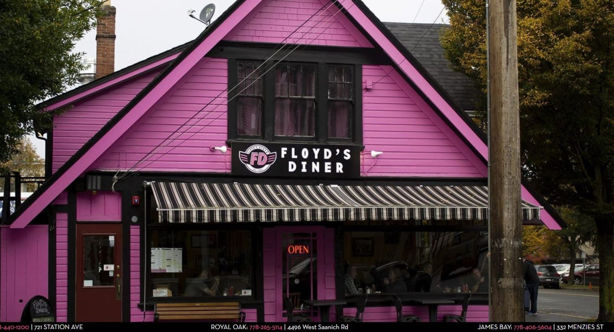 Floyd's Diner restaurant in Victoria, Canada