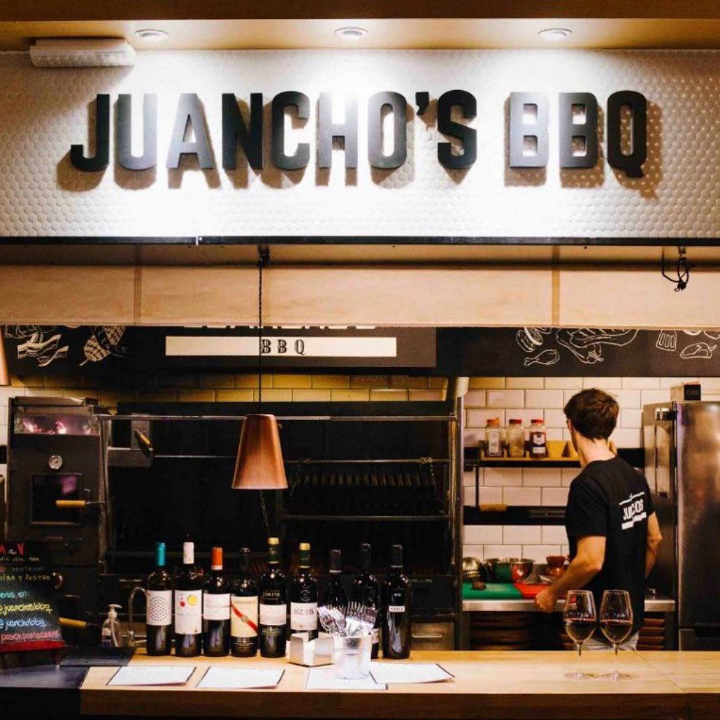 Juancho's BBQ restaurant in Madrid, Spain