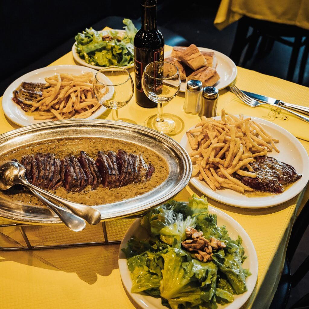 L'Entrecôte restaurant in Bordeaux, France