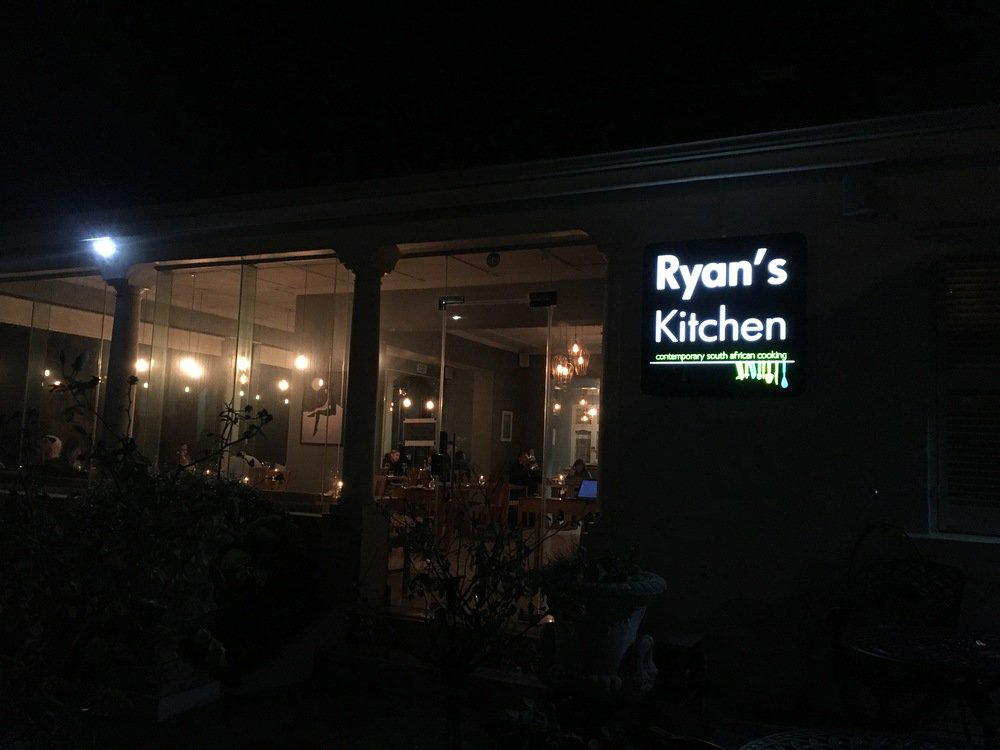 Ryans Kitchen restaurant in Franschhoek, South Africa