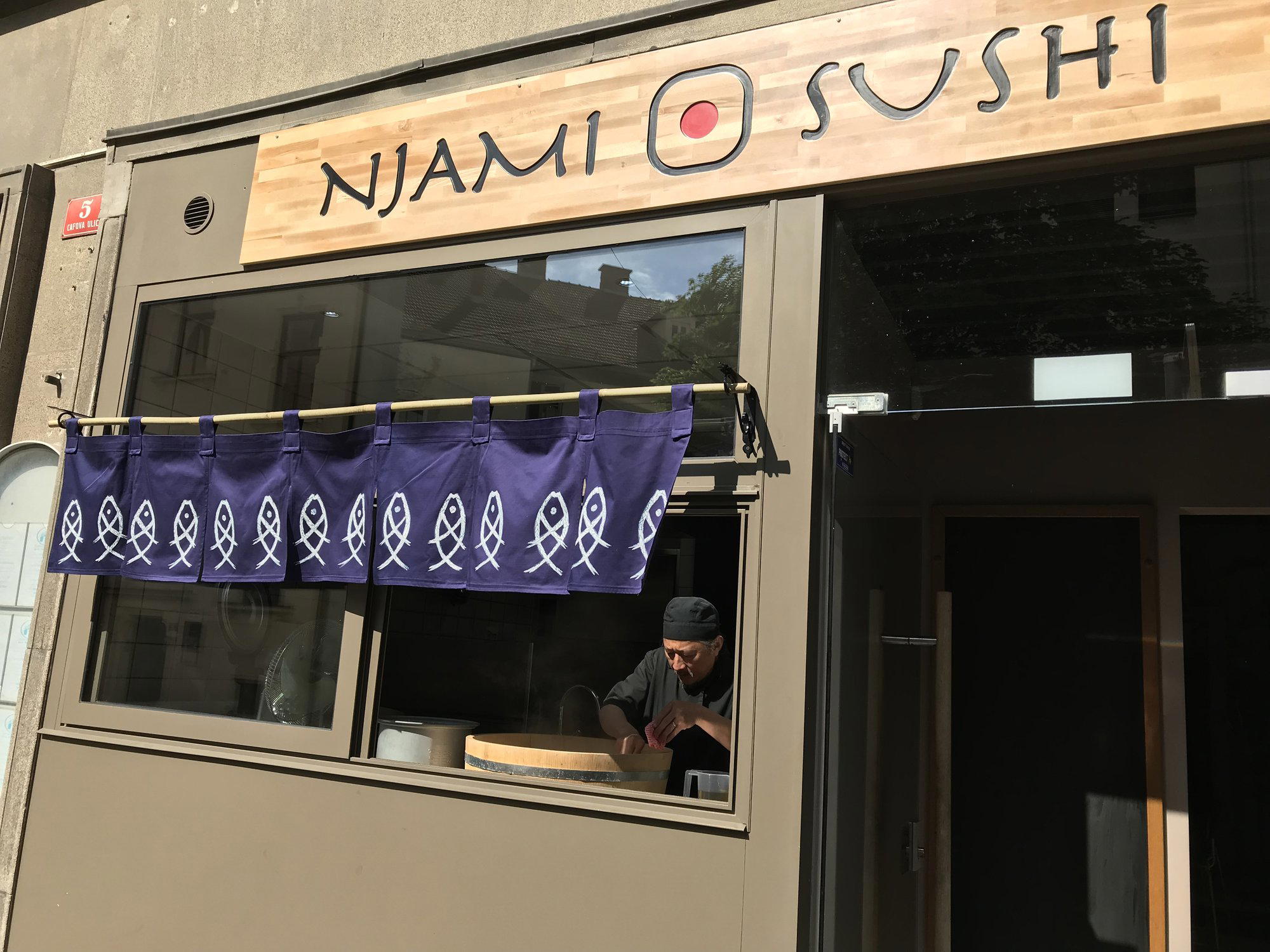 Njami sushi restaurant in Maribor, Slovenia