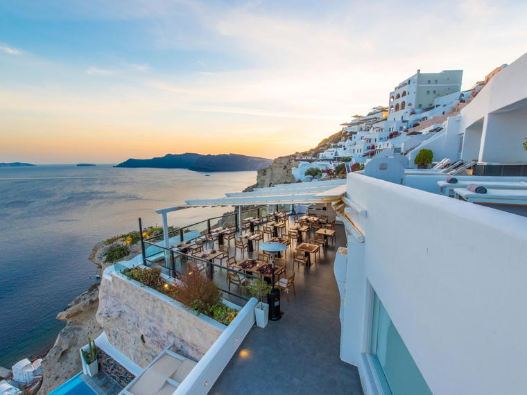 Black Rock Restaurant, Oia, Greece