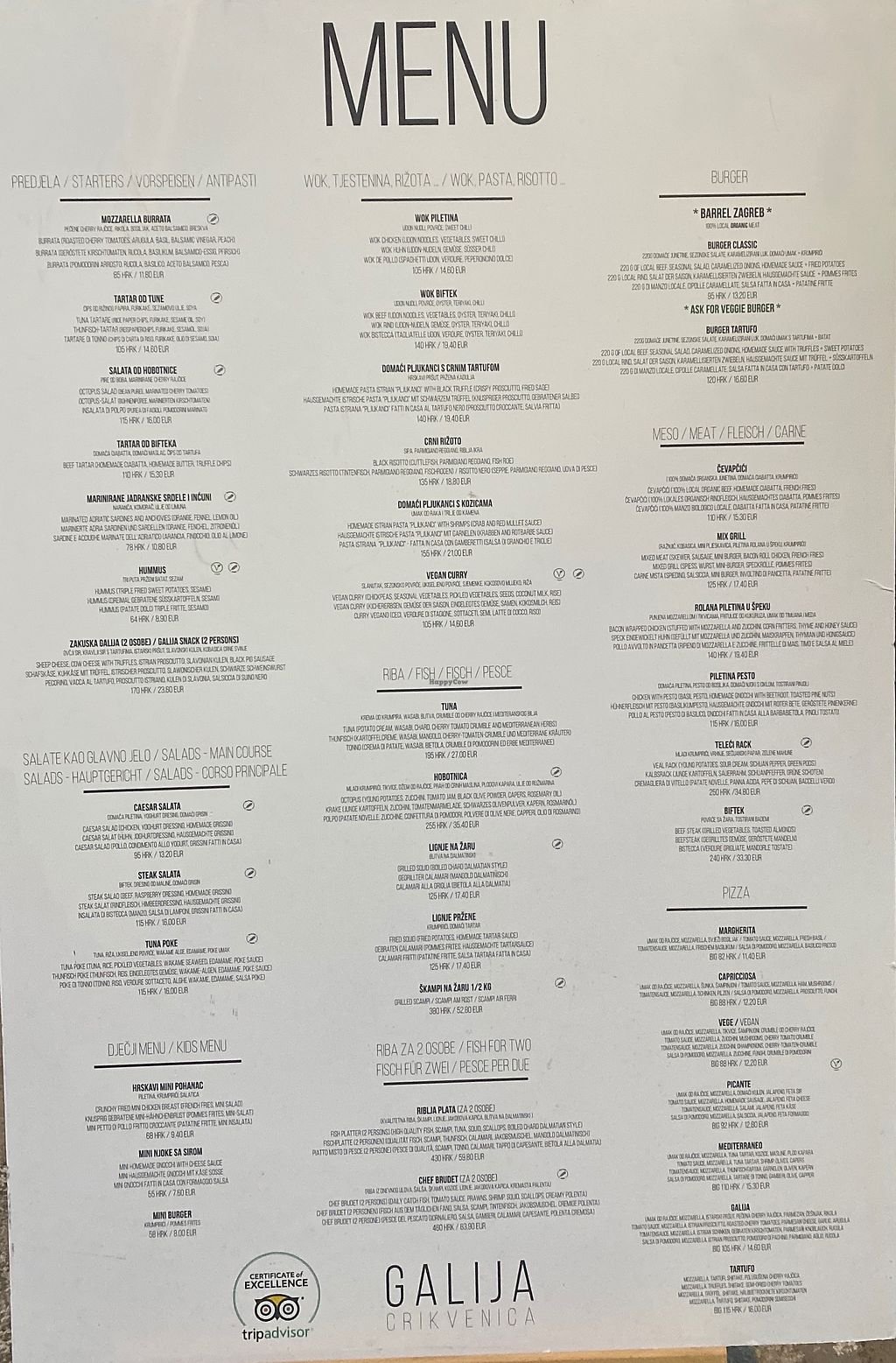 Galija restaurant in Crikvenica, Croatia