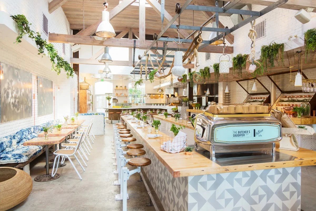 The Butcher's Daughter restaurant in Los Angeles, United States