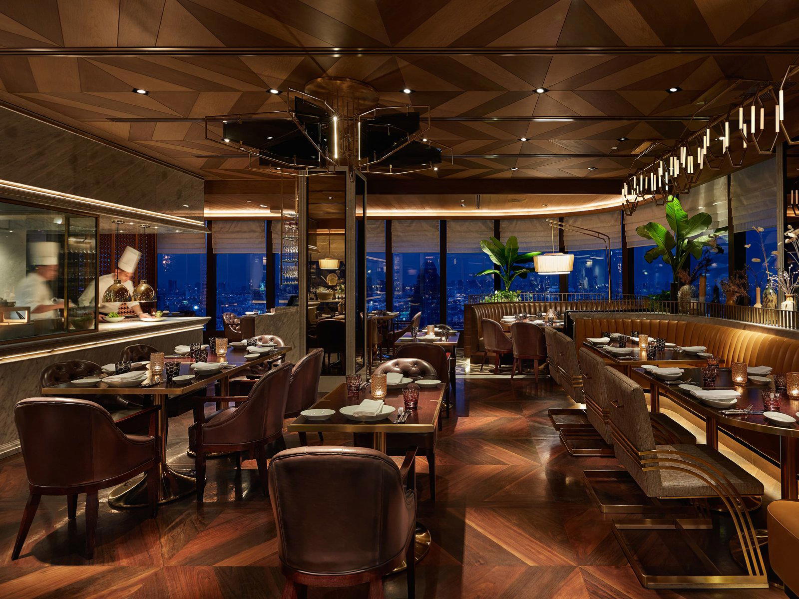 Penthouse Bar + Grill restaurant in Bangkok, Thailand