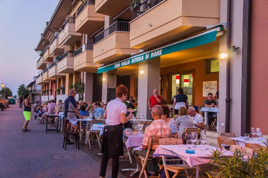 Zero Miglia restaurant in Grado, Italy