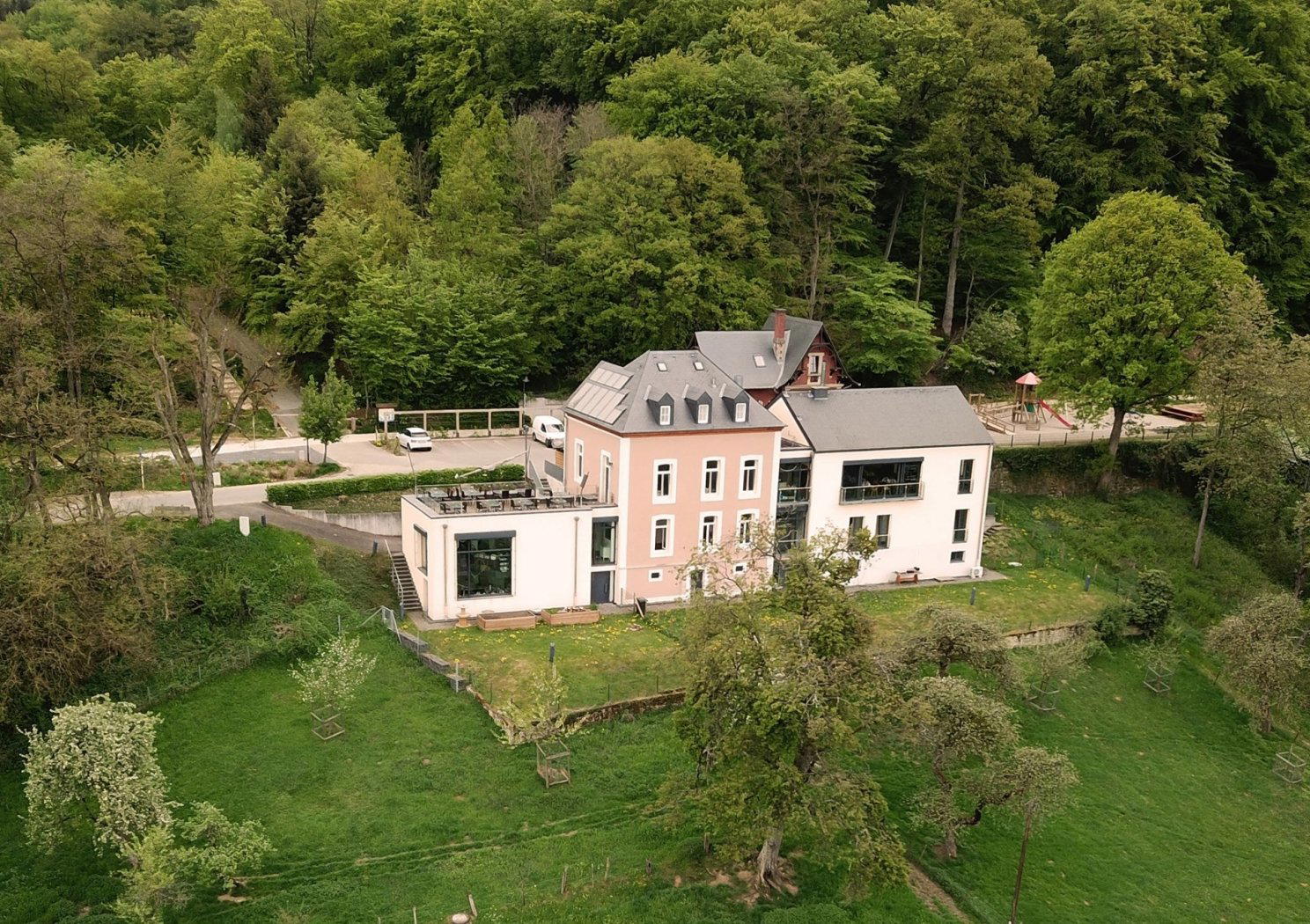 Becher Gare restaurant in Bech, Luxembourg
