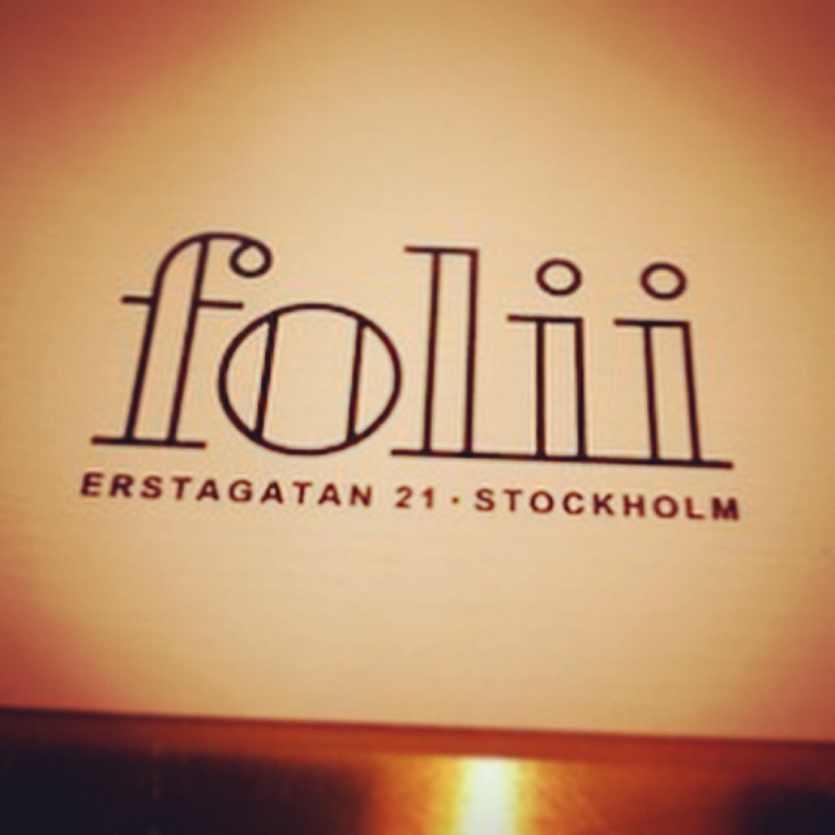 Folii restaurant in Stockholm, Sweden