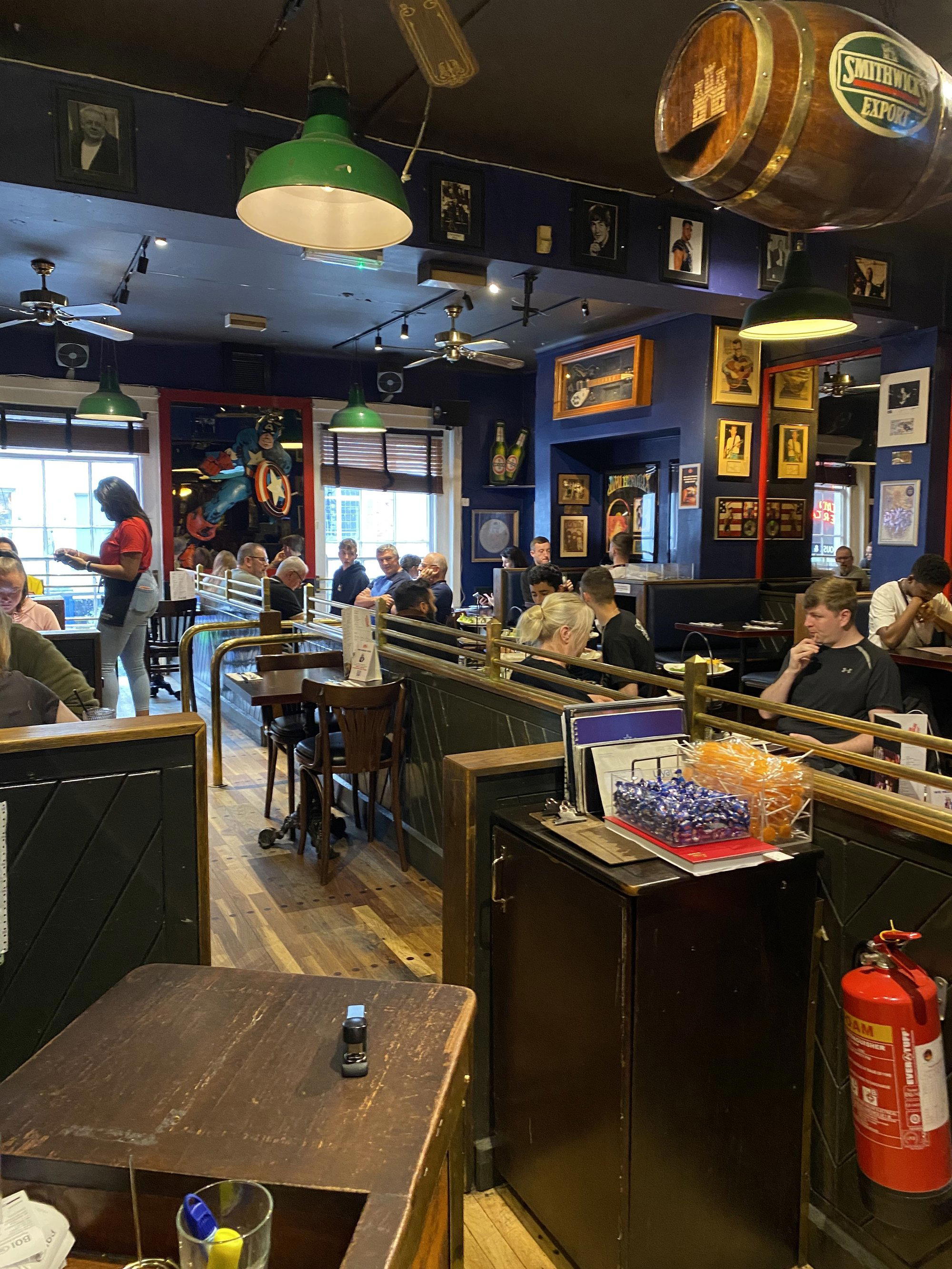 Captain's American Grill restaurant in Dublin, Ireland