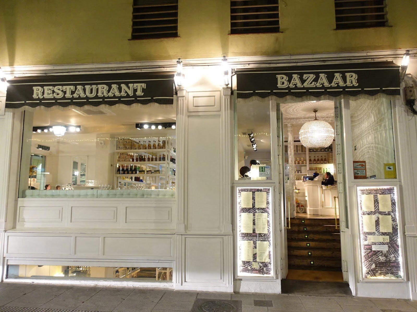 Bazaar restaurant in Madrid, Spain