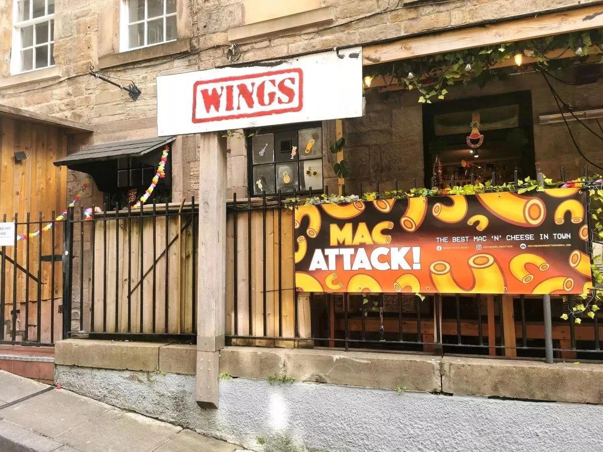 Wings restaurant in Edinburgh, United Kingdom