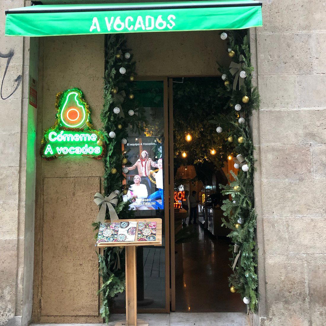 A Vocados restaurant in Barcelona, Spain