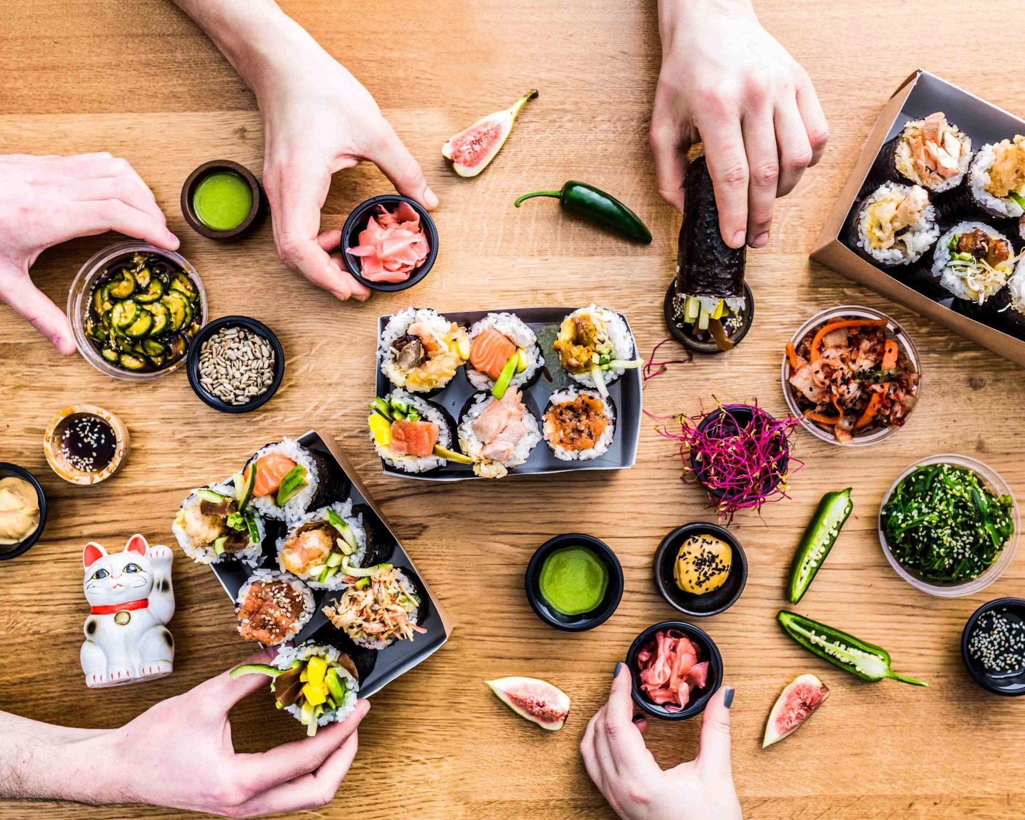 Handroll restaurant in Warsaw, Poland