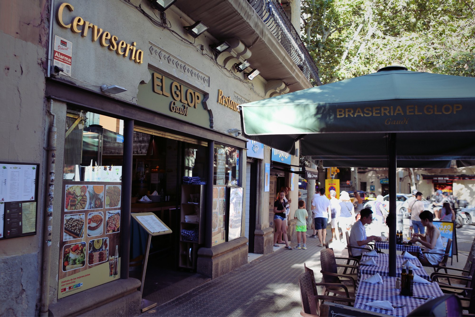 El Glop Gaudí restaurant in Barcelona, Spain