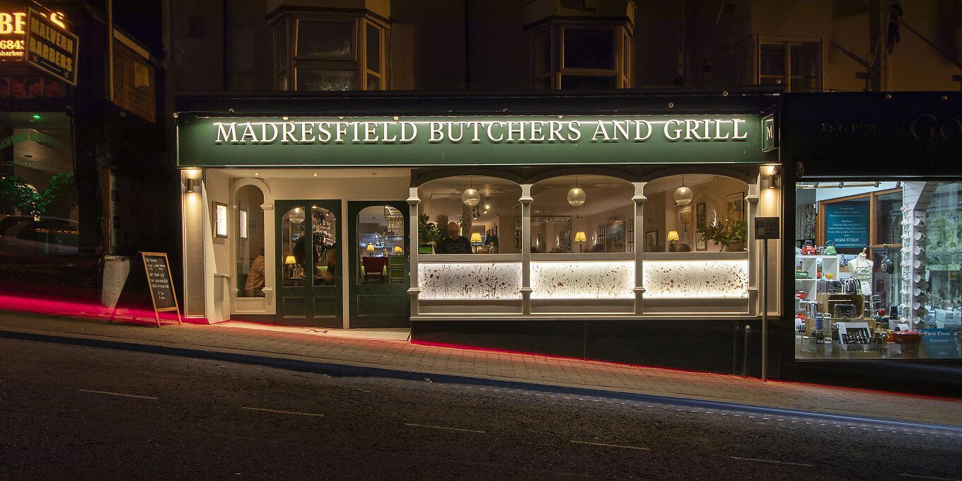 Madresfield Butchers and Grill restaurant in Malvern, United Kingdom
