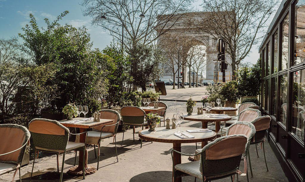 Les Jardins du Presbourg restaurant in Paris, France