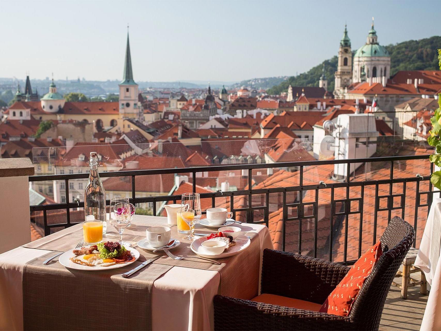 Terasa U Zlaté studně restaurant in Prague, Czech Republic