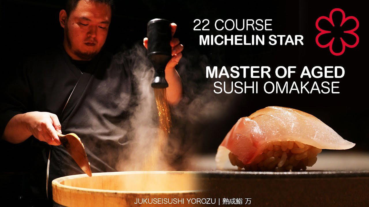 Jukuseisushi Yorozu restaurant in Tokyo, Japan
