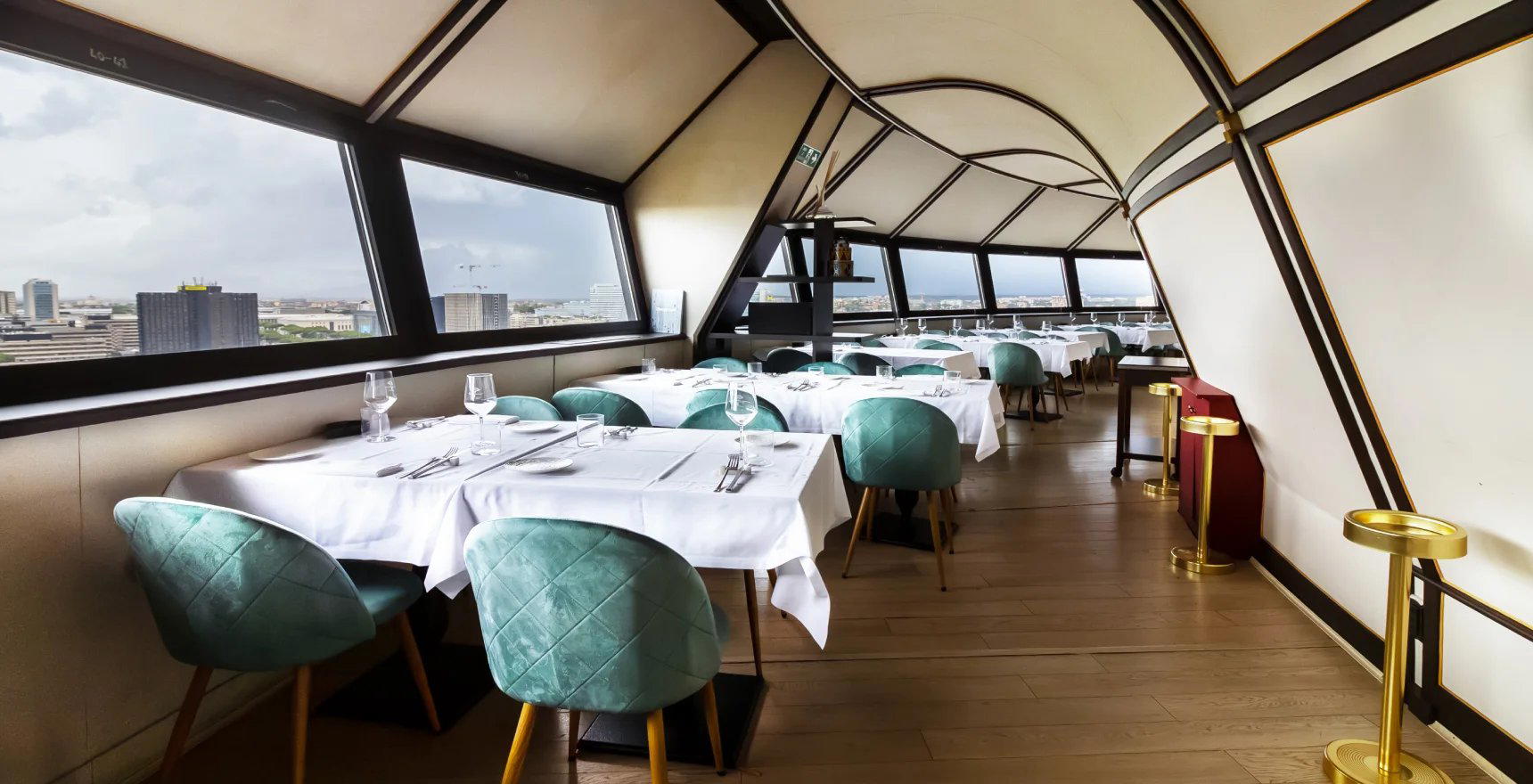 Fungo Rooftop restaurant in Rome, Italy