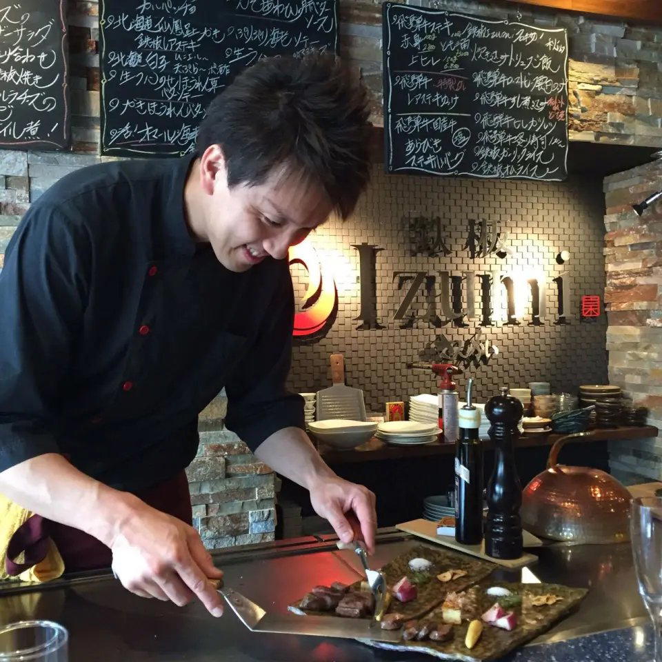 Teppan Izumi ~Sankai~ restaurant in Nagoya, Japan