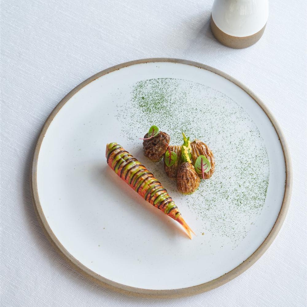A precise plated dish at La Grand’Vigne