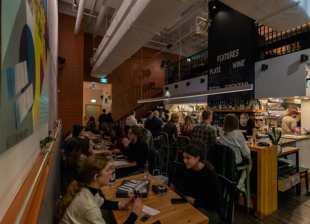 UNA pizza + wine Calgary: Broadcast restaurant in Calgary, Canada