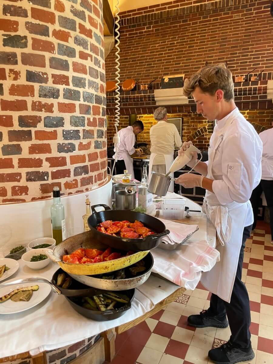 Alain Passard's Garden restaurant in Normandy, France