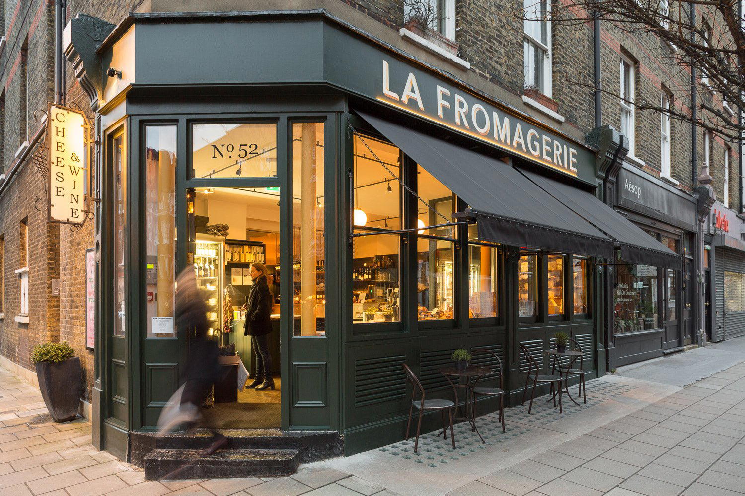 La Fromagerie Bloomsbury restaurant in London, United Kingdom