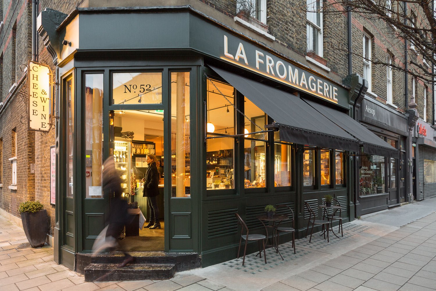 La Fromagerie Bloomsbury restaurant in London, United Kingdom