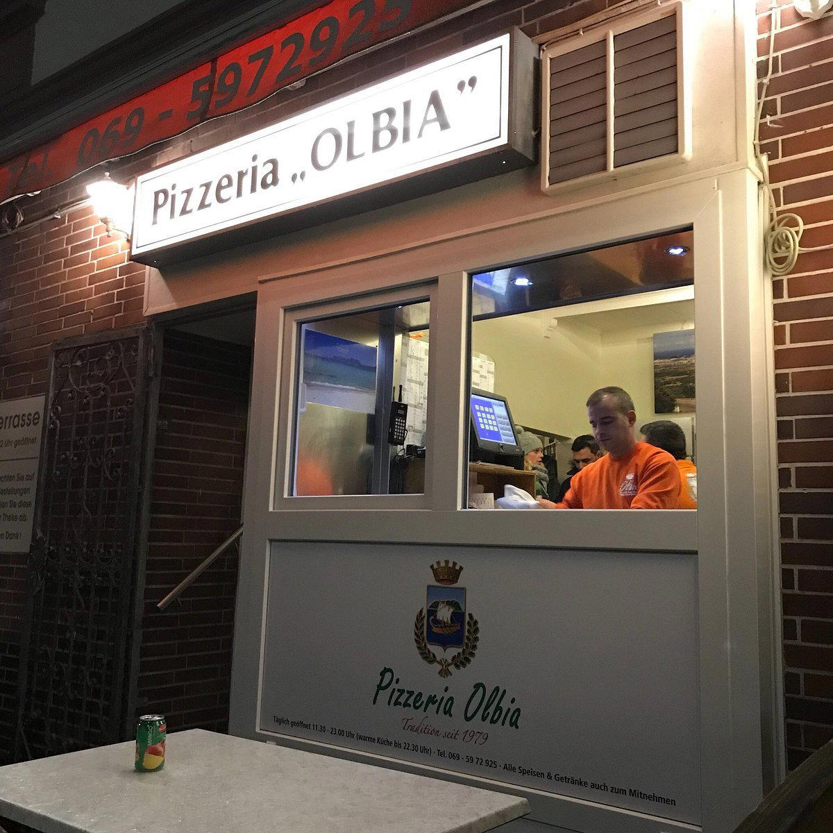 Pizzeria Olbia restaurant in Frankfurt, Germany