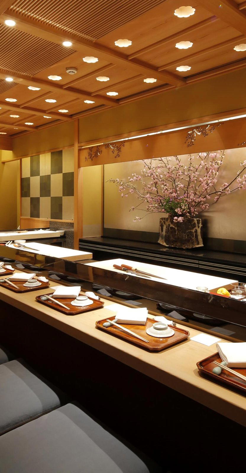 Sushi Kyubey restaurant in Tokyo, Japan