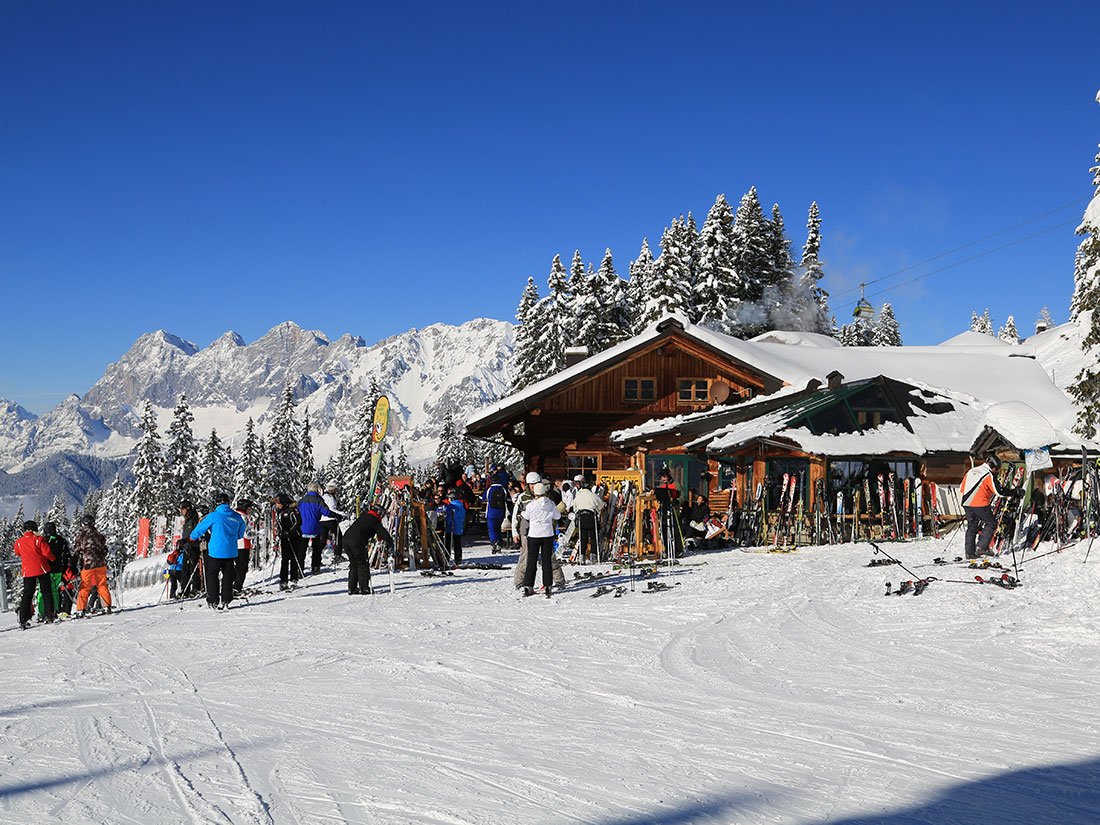 Weitmoosalm restaurant in Schladming, Austria