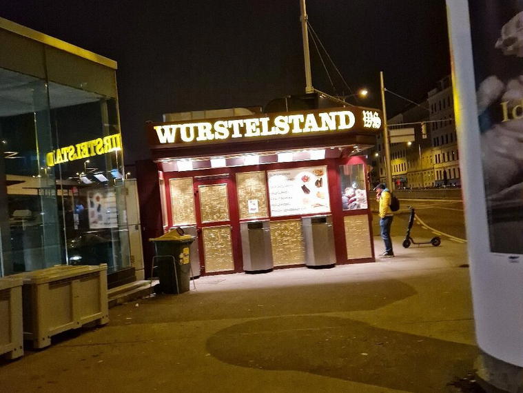 Würstelstand am Südtiroler Platz, Vienna, Austria