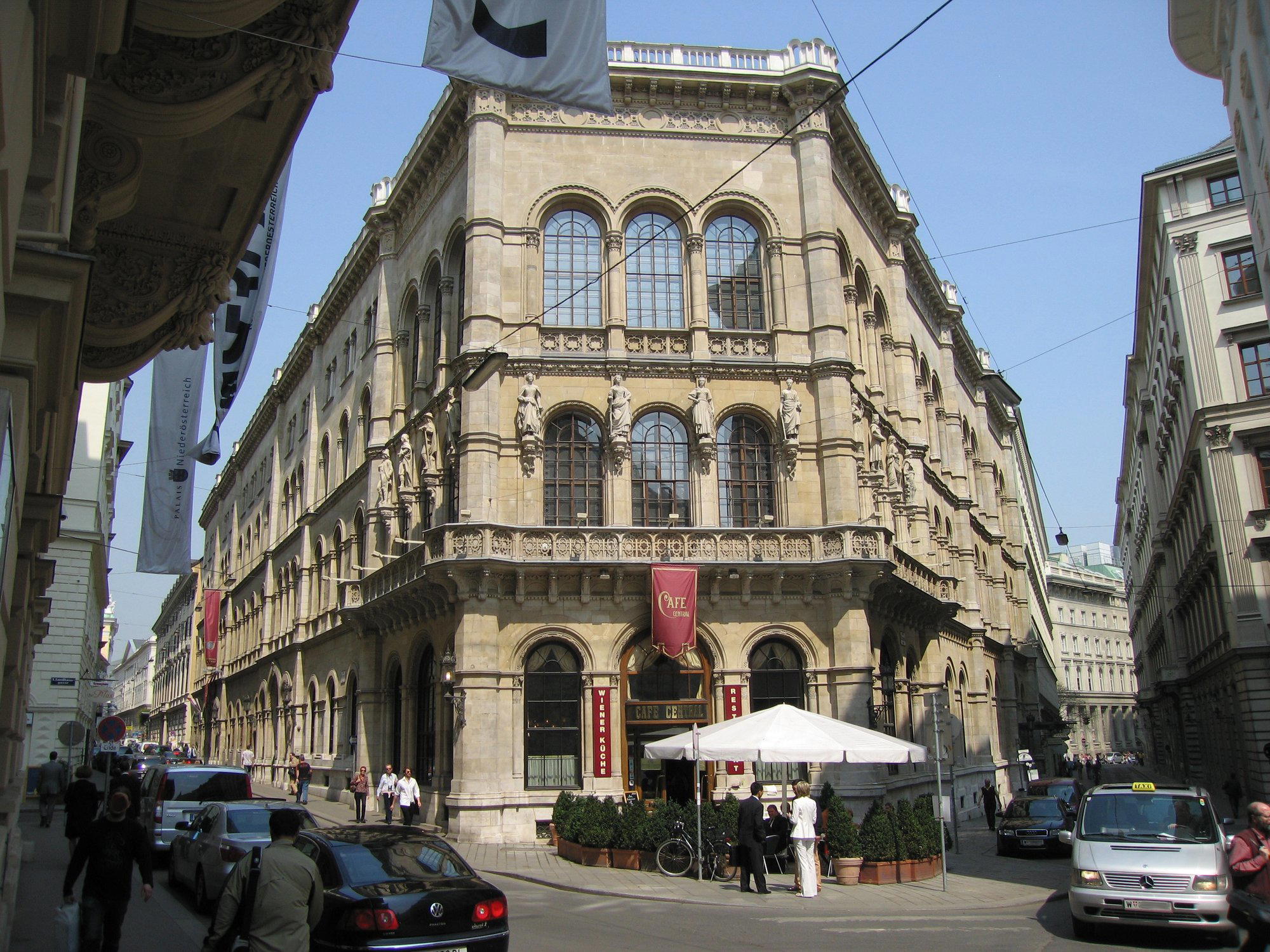 Café Central restaurant in Vienna, Austria