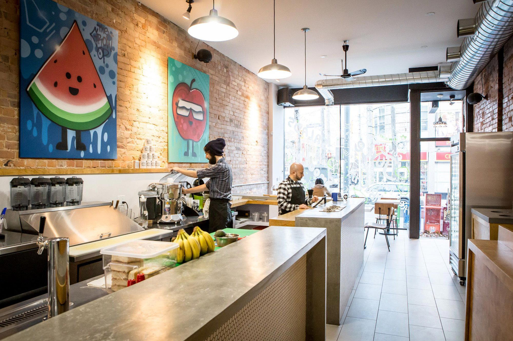 The Grow-Op Juice Bar & Eatery restaurant in Toronto, Canada