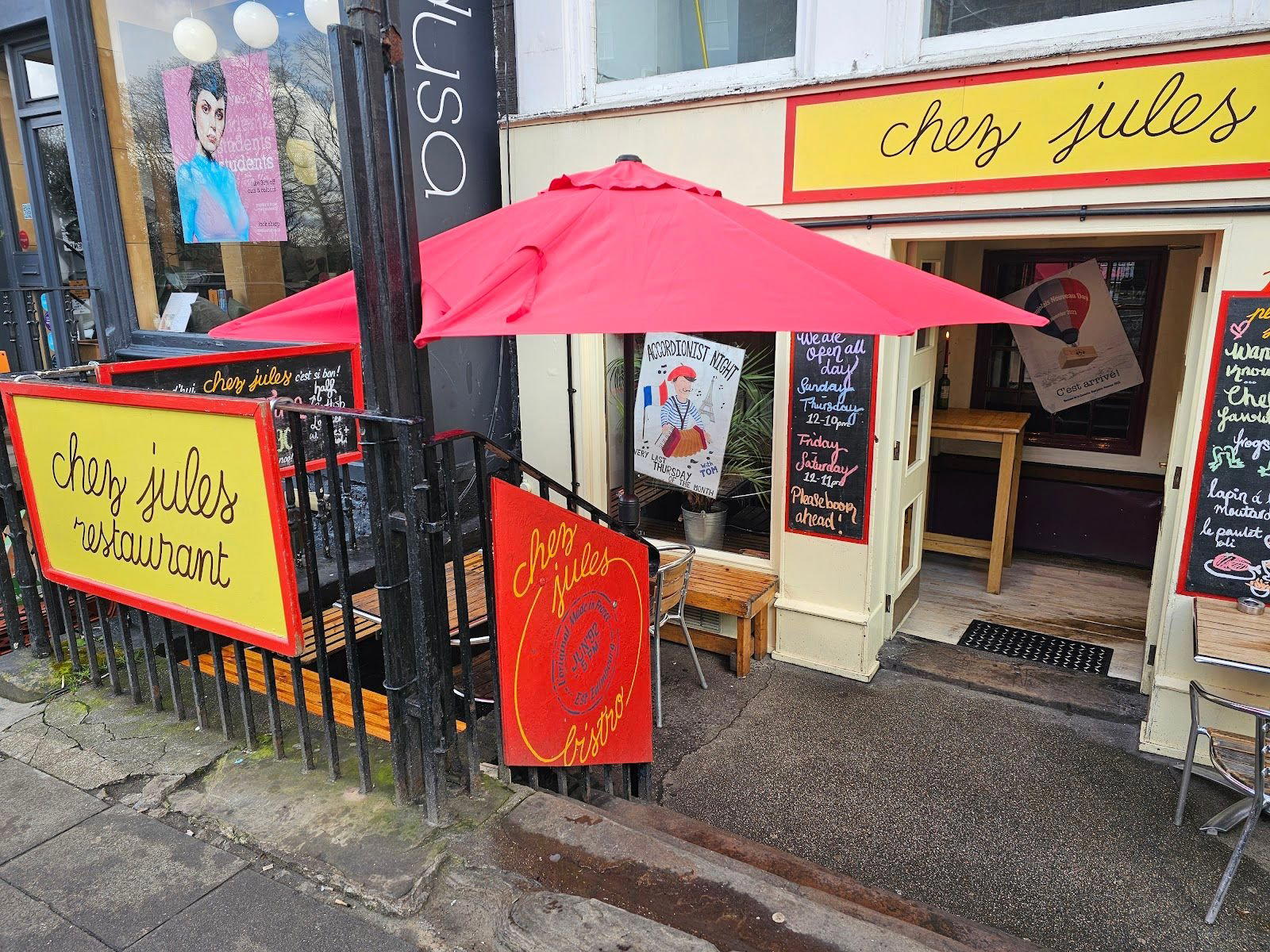 Chez Jules restaurant in Edinburgh, United Kingdom