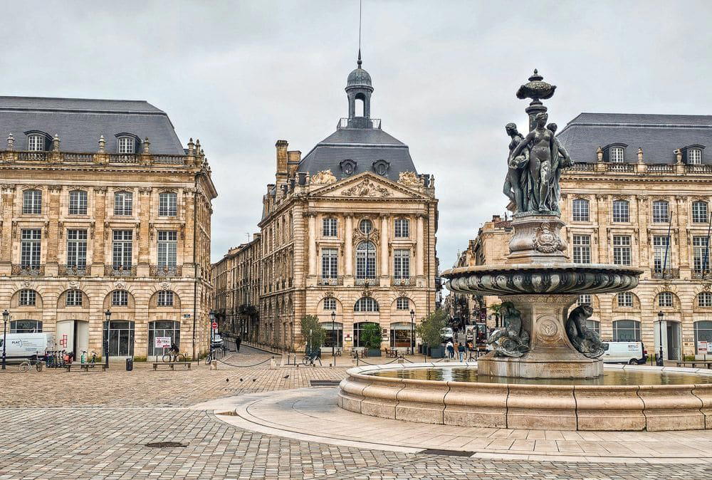port of the Moon restaurant in Bordeaux, France