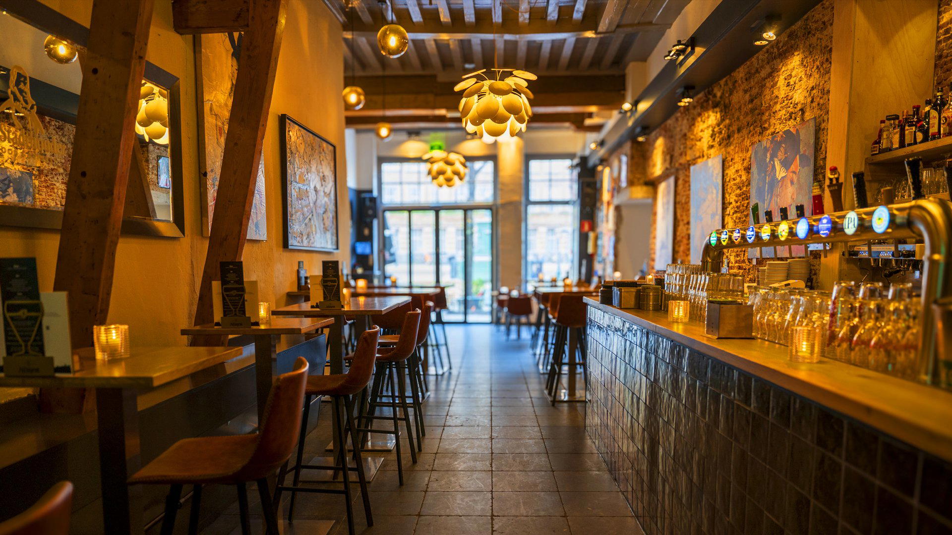 De Stadthouder restaurant in Leiden, Netherlands