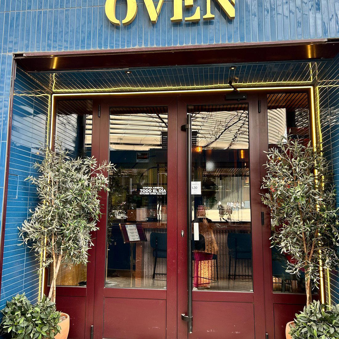 Oven Mozzarella Bernabeu restaurant in Madrid, Spain