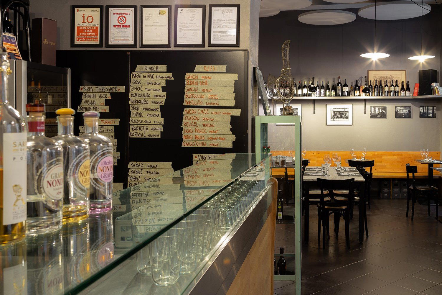 Osteria Marise restaurant in Trieste, Italy