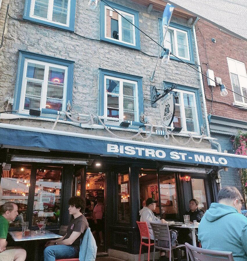 Bistro St-Malo restaurant in Quebec City, Canada