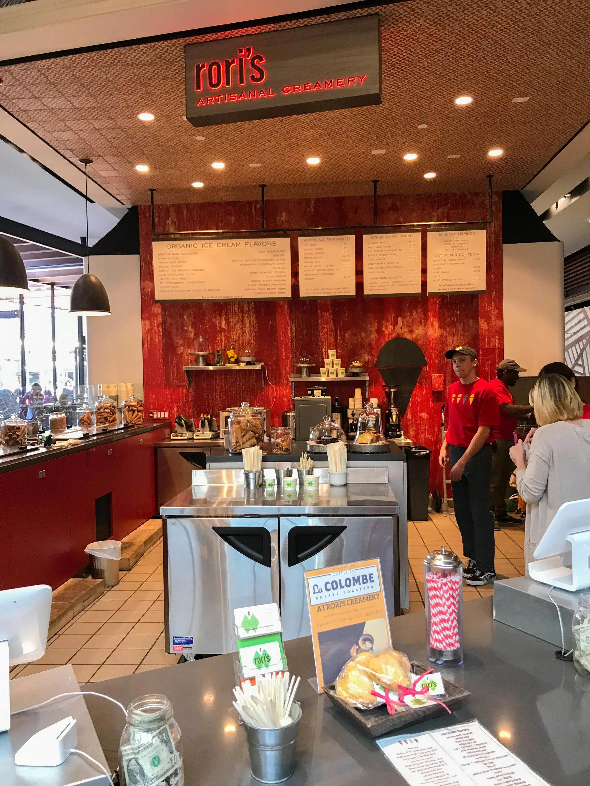 Rori's Artisanal Creamery restaurant in Santa Monica, United States