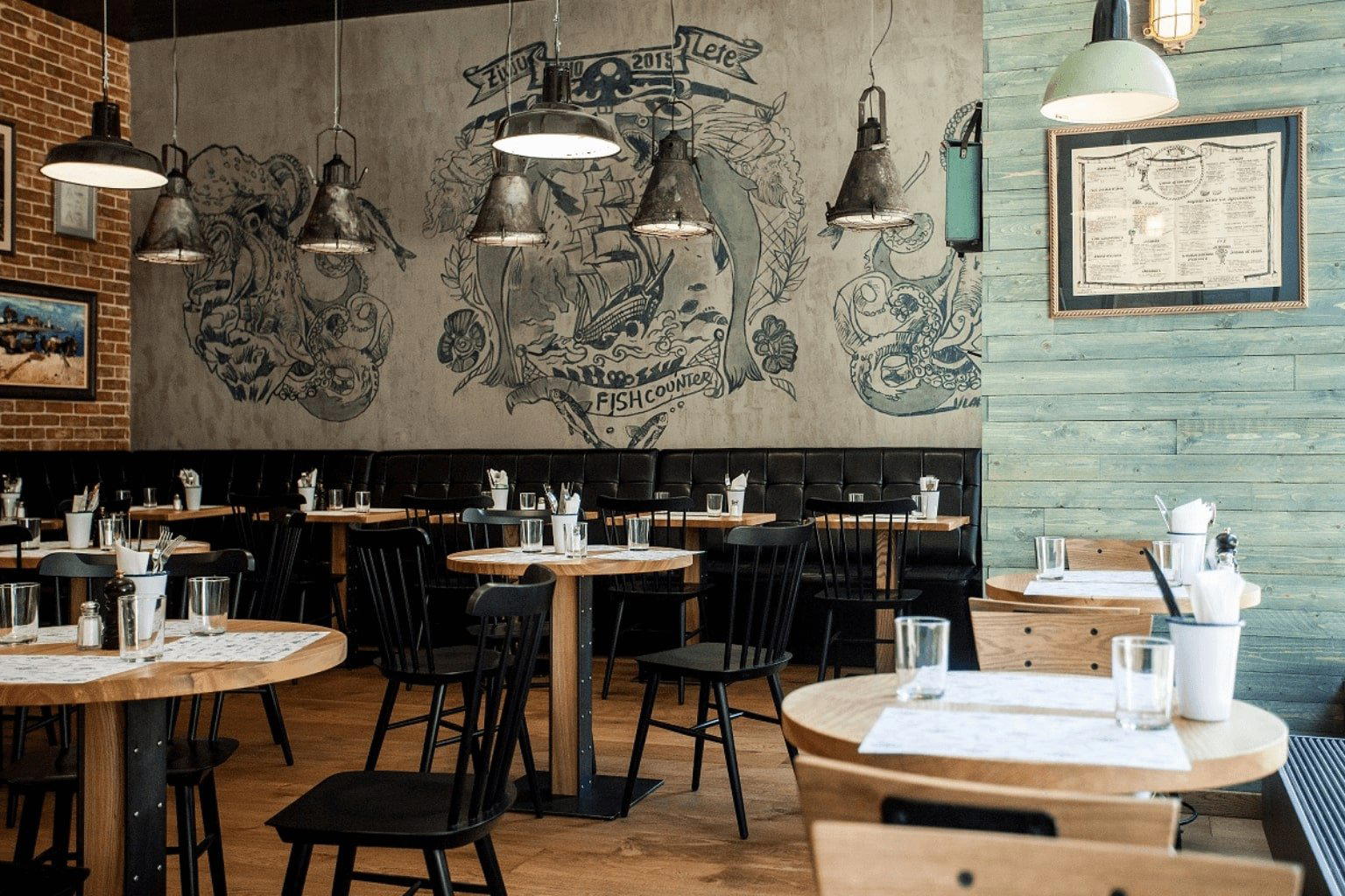 Zivju lete restaurant in Riga, Latvia