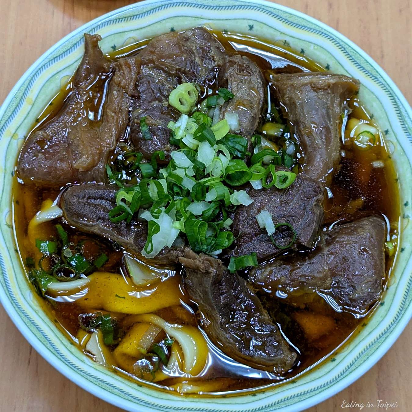 Yangerlou Beef Noodle Soup restaurant in Taipei, Taiwan