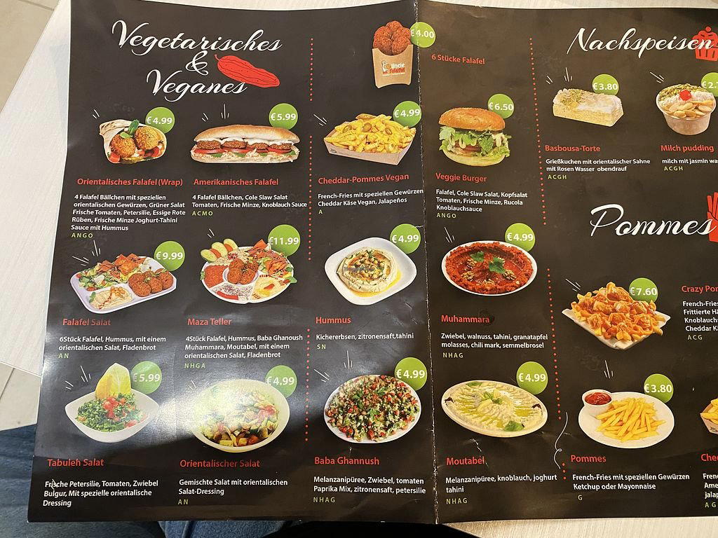 Uncle Falafel restaurant in Salzburg, Austria