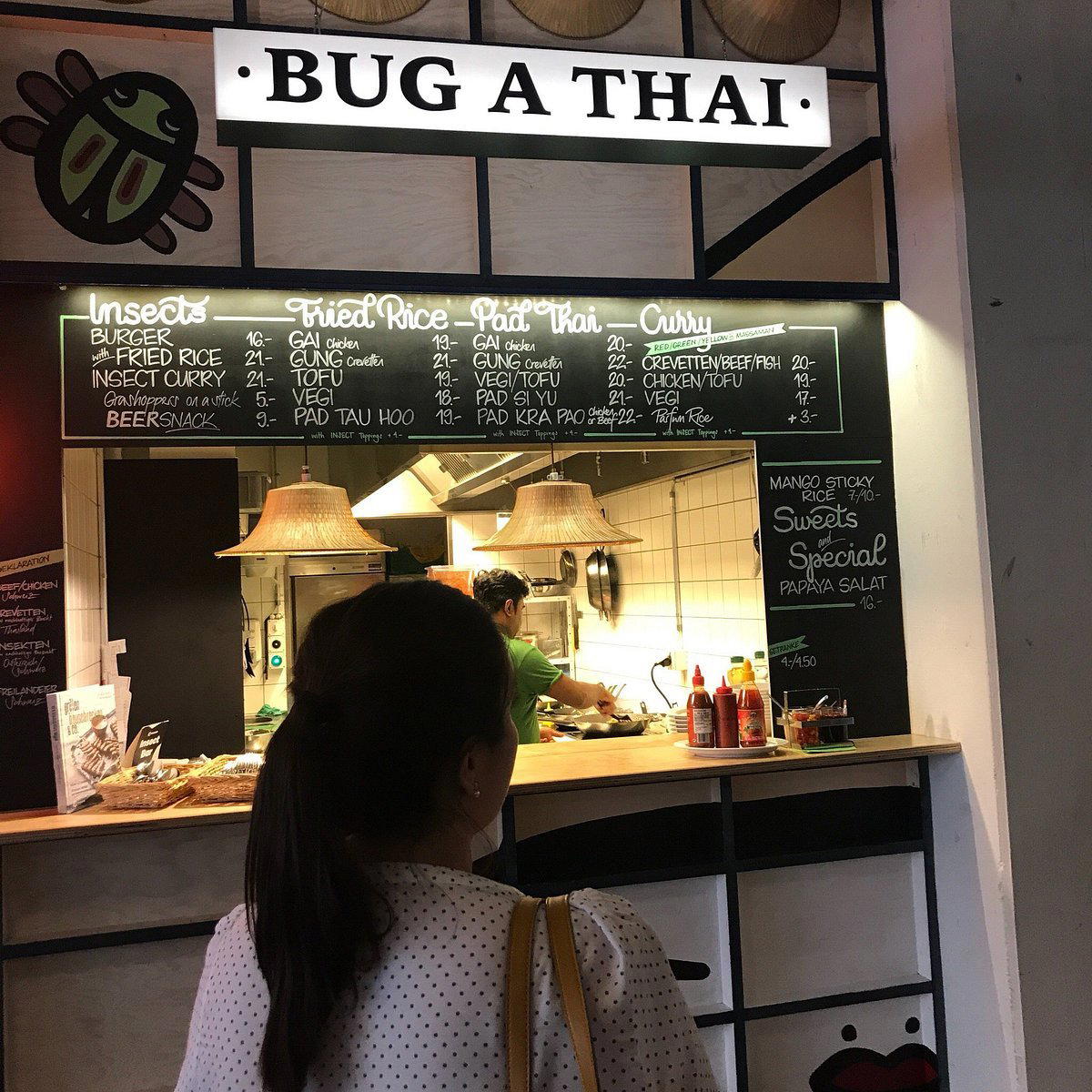 Bug a Thai restaurant in Basel, Switzerland