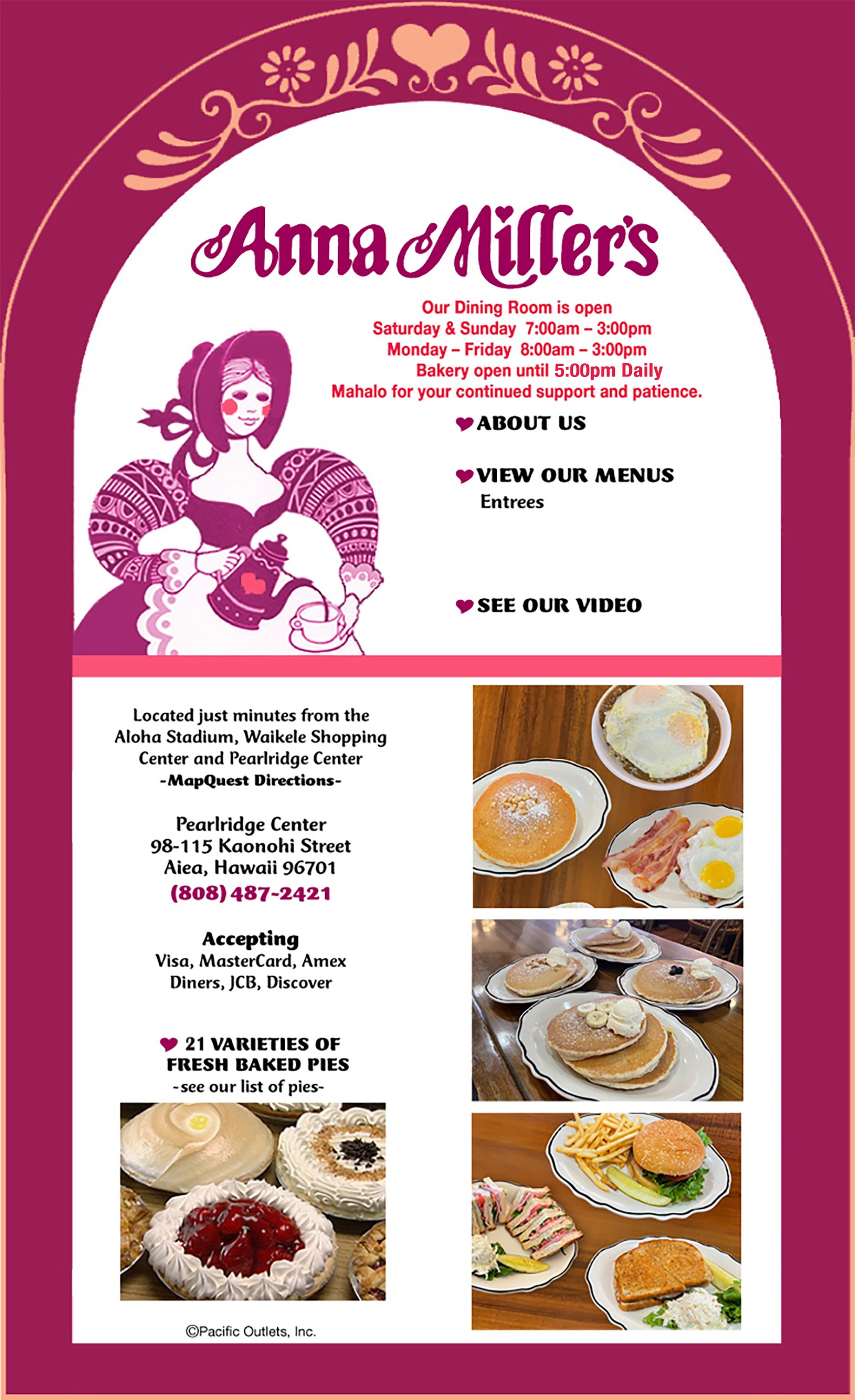 Anna Miller's restaurant in Aiea, United States