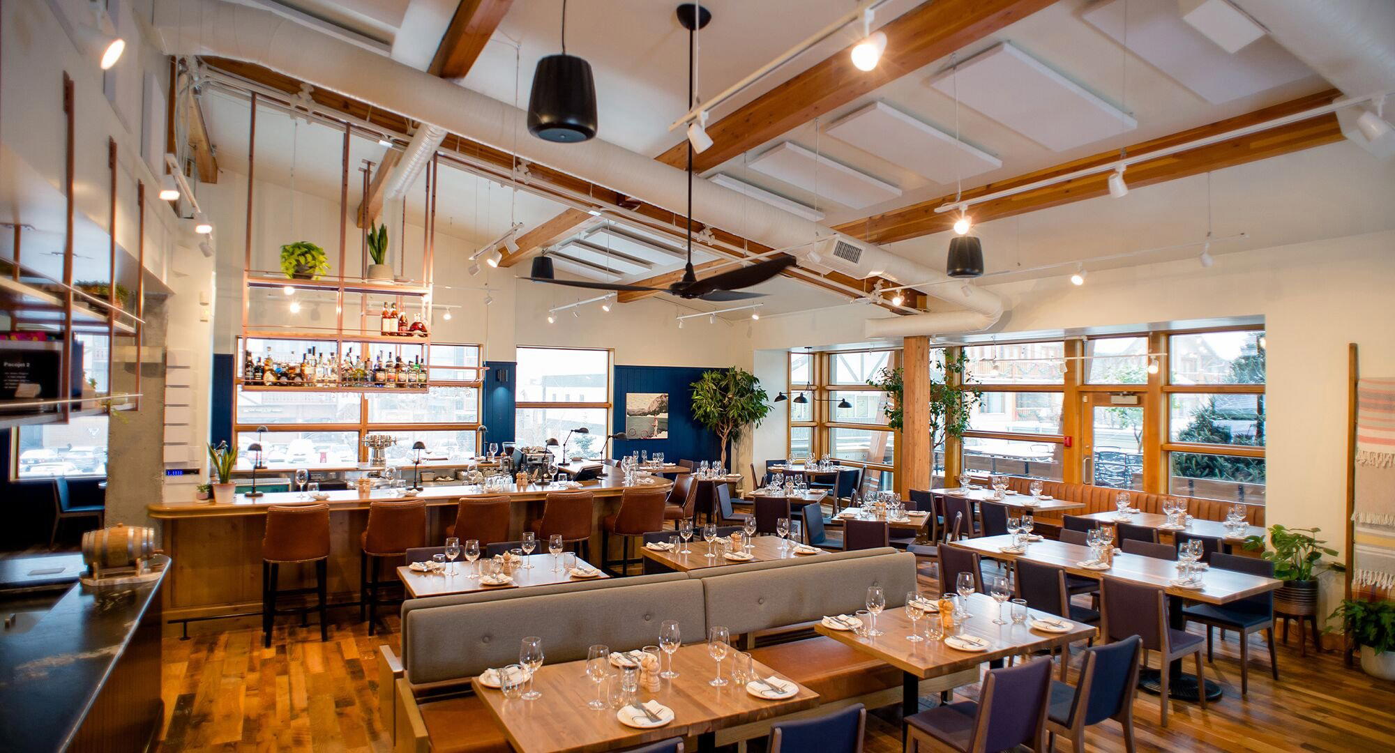 The Bison Restaurant & Terrace restaurant in Banff, Canada
