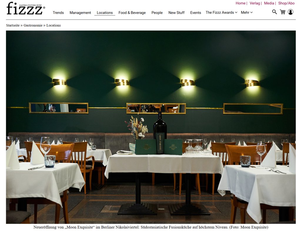 Moon Exquisite restaurant in Berlin, Germany